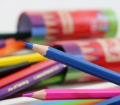 مداد رنگی 12 رنگ جعبه استوانه‌ای بلند پنتر