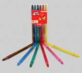 مداد شمعی چرخشی 6 رنگ پنتر
