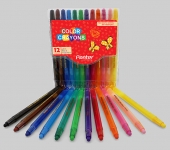 مداد شمعی چرخشی 12 رنگ پنتر
